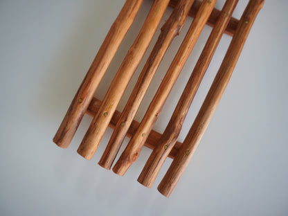 Cinnamon Wood Soap Dish